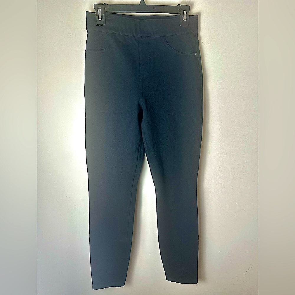SPANX The Perfect Pant Skinny Ankle Ponte Pants Black 20202T Women's Medium Tall